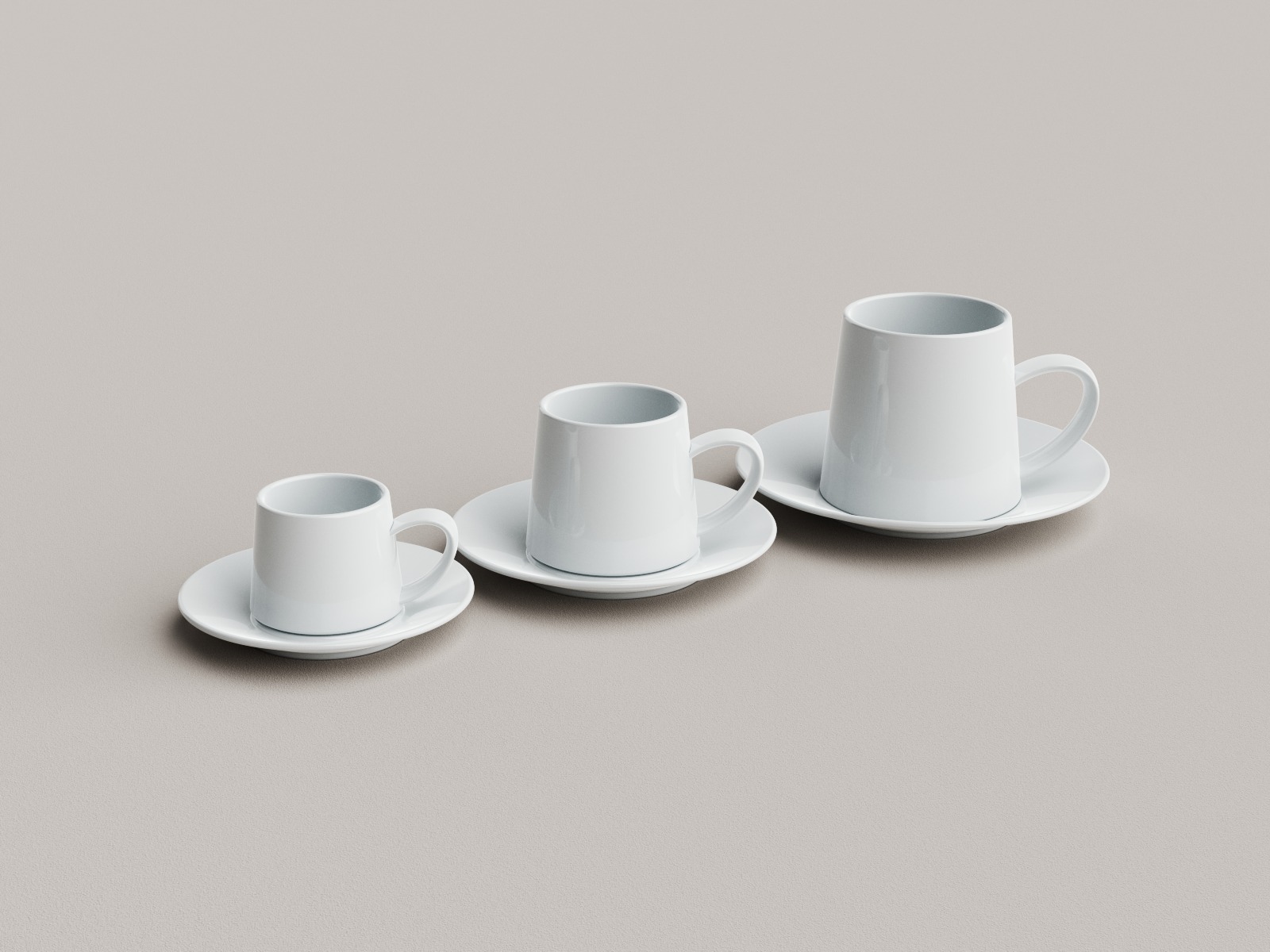 Conic mugs process photo