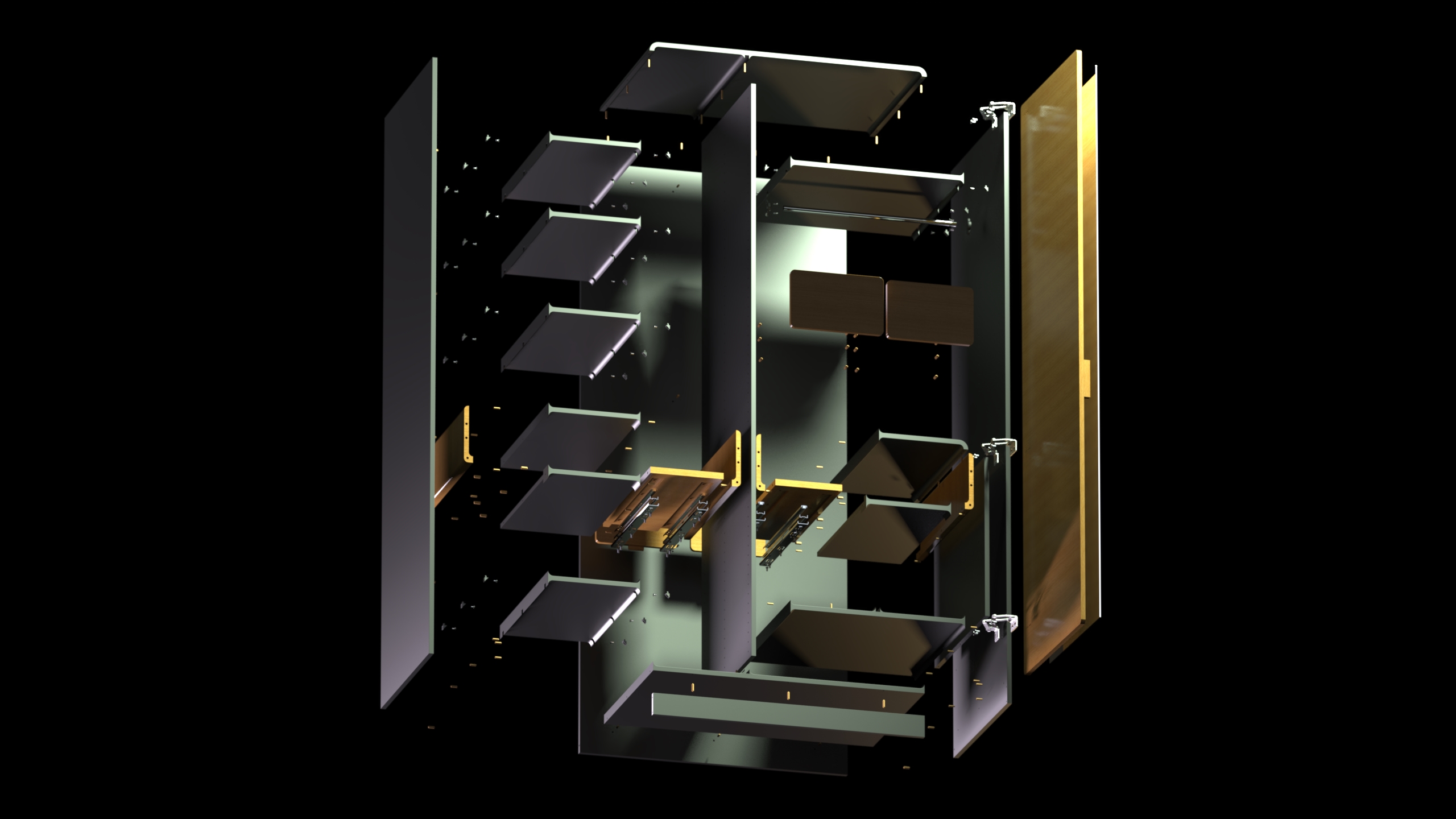 Exploded assembly view