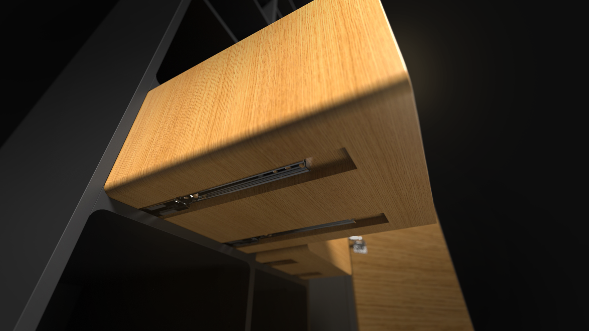 Hidden drawer sliders