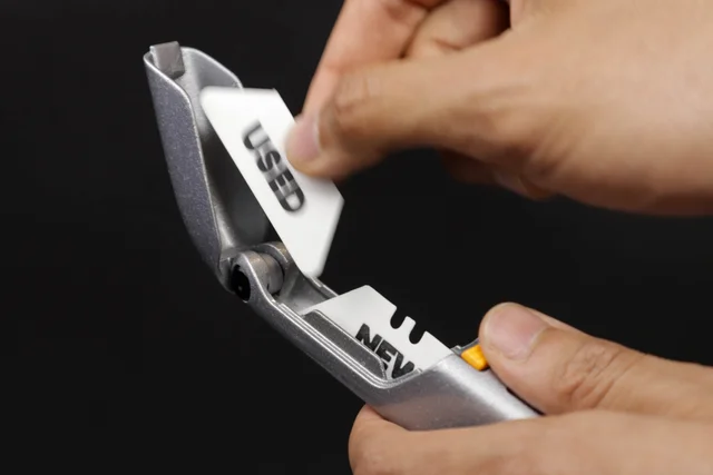 2-col image grid showing final model knife interactions