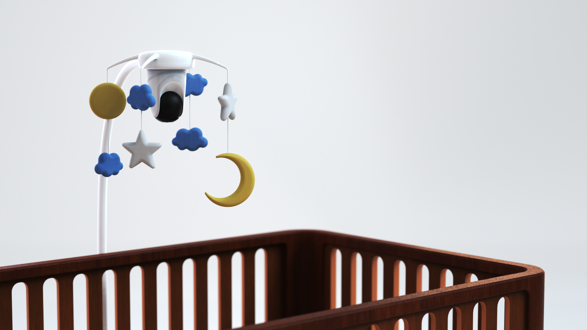 ParentPal monitor in hub with crib