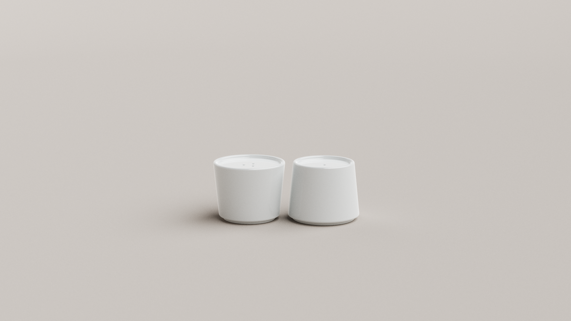 Salt and pepper shakers separate
