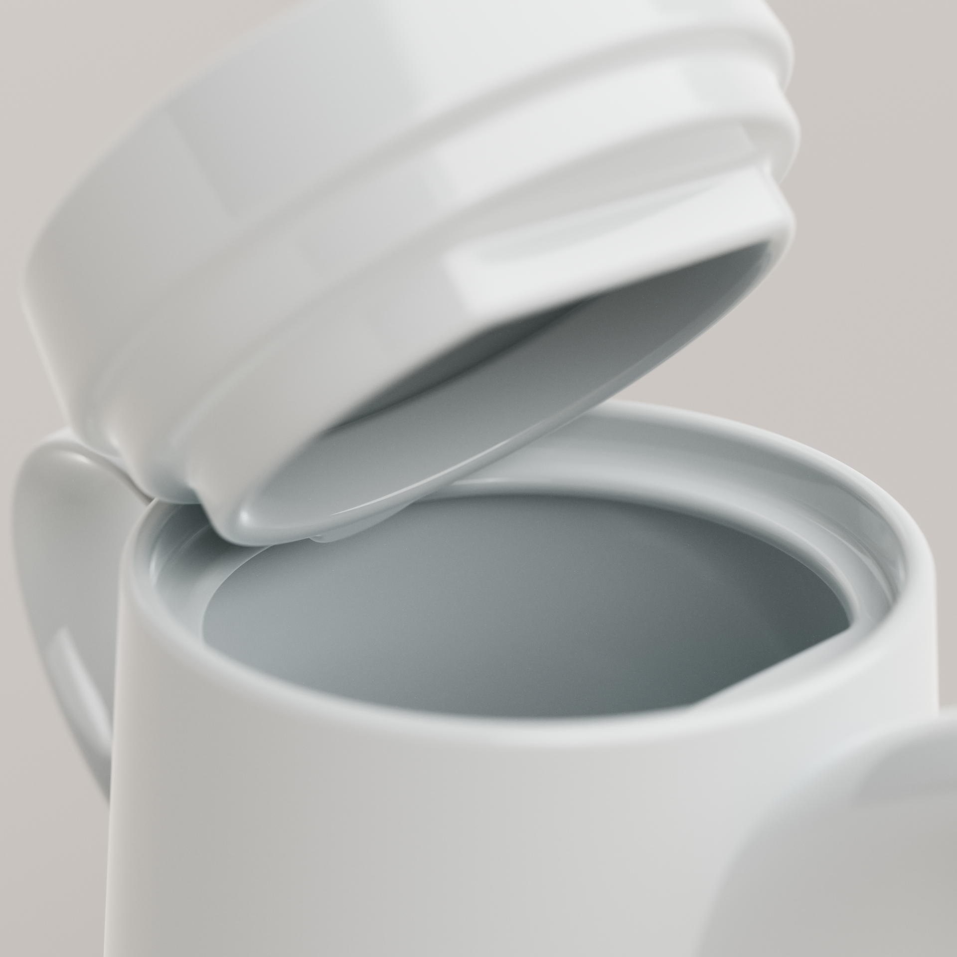 Solo teapot lid close-up