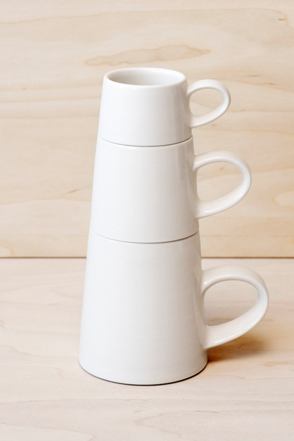 Stacked mugs